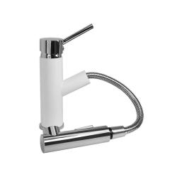 Graniteland Ceres Kitchen Faucet White with Pull-Out Spout and Dual-Function Hand Shower 1208970709