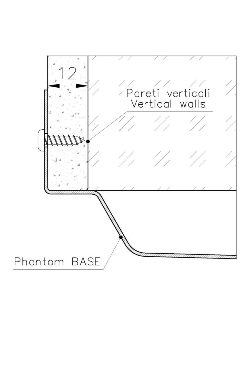 Translate the following text into English: "Foster Phantom Base Stainless Steel Worktop Sink 40x40cm for Installation in Ceramic, Natural Stone, and Solid Surface Thickness 12mm 1208970719."