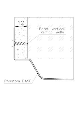 Translate the following text into English: "Foster Phantom Base Stainless Steel Worktop Sink 40x40cm for Installation in Ceramic, Natural Stone, and Solid Surface Thickness 12mm 1208970719."