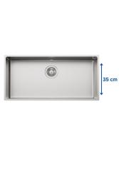 Foster L35 Special 35cm long Stainless Steel Sink 75 x 35 cm Undermount 1208970724