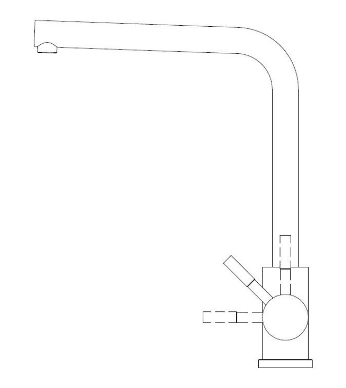 Pure.Sink Prestige Combination Set Gold Sink 50x40 cm with Gold Kitchen Faucet 1208970764
