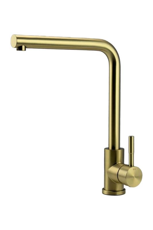 Pure.Sink Prestige Combination Set Gold Sink 50x40 cm with Gold Kitchen Faucet 1208970764