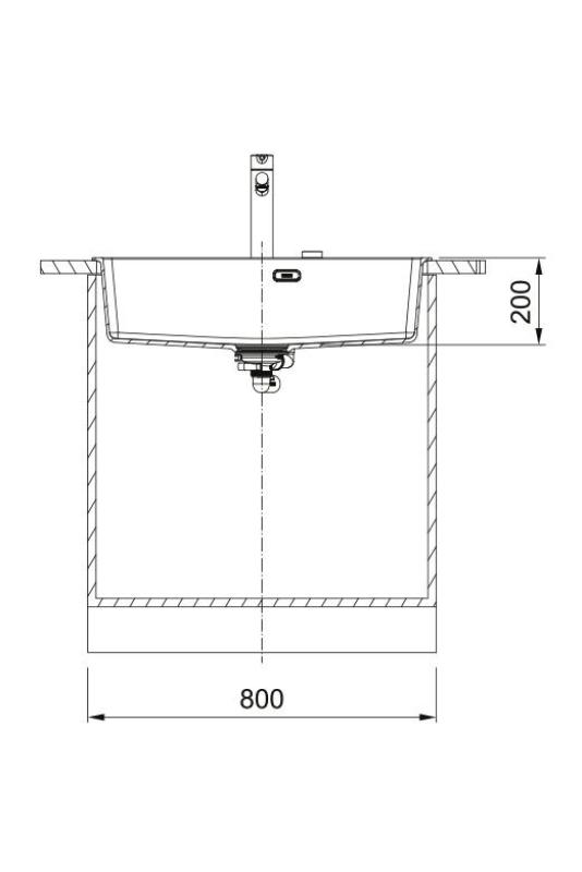 Franke Maris MRG 610-70 TL Fragranite Matte Black Sink 78 x 50 cm Built-in with Faucet Hole Bank 114.0668.727