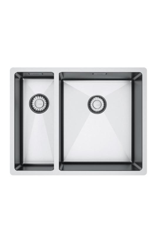 Franke Bolero Plus New R10 B2X 260-34-16 BR 1.5 One and a Half Stainless Steel Sink Flush-mount, Undermount, and Topmount 56x45 cm 127.0733.338