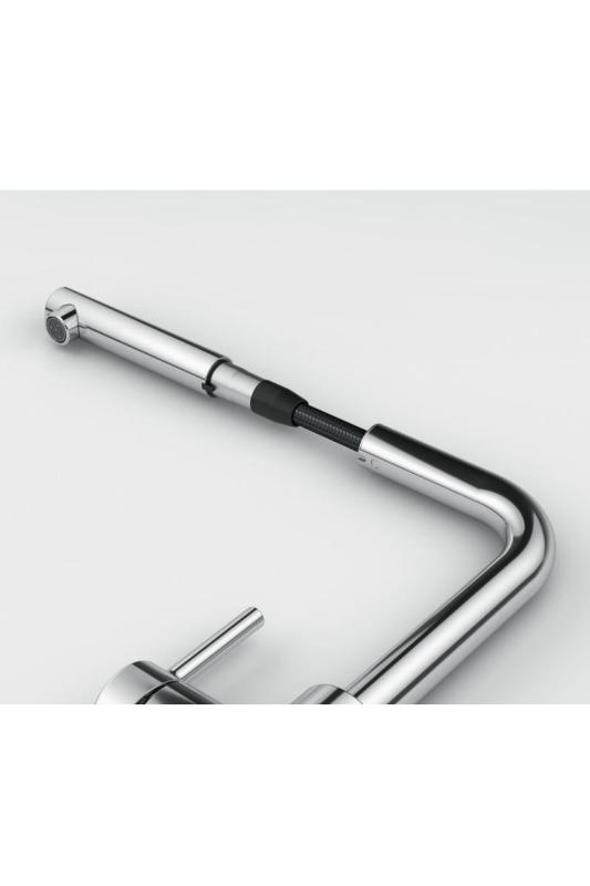 Franke Lina L Kitchen Faucet Chrome with Retractable Spout 115.0712.420