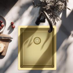 Pure.Sink Exclusive Gold sink 34x40 cm 10mm radius undermount, flush mount and top mount PEX3440-60