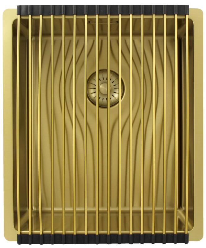 Pure.Sink Exclusivo Gold sink 34x40 cm 10mm radius undermount, flush mount and top mount PEX3440-60