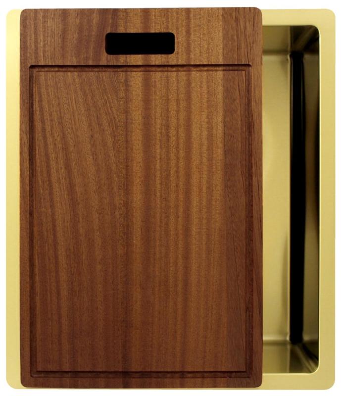 Pure.Sink Exclusivo Gold sink 34x40 cm 10mm radius undermount, flush mount and top mount PEX3440-60