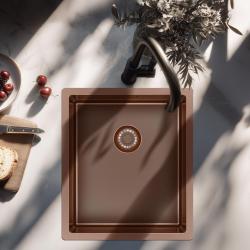 Pure.Sink Exclusive Copper Sink 34x40 cm 10mm radius undermount, flush mount and top mount PEX3440-62