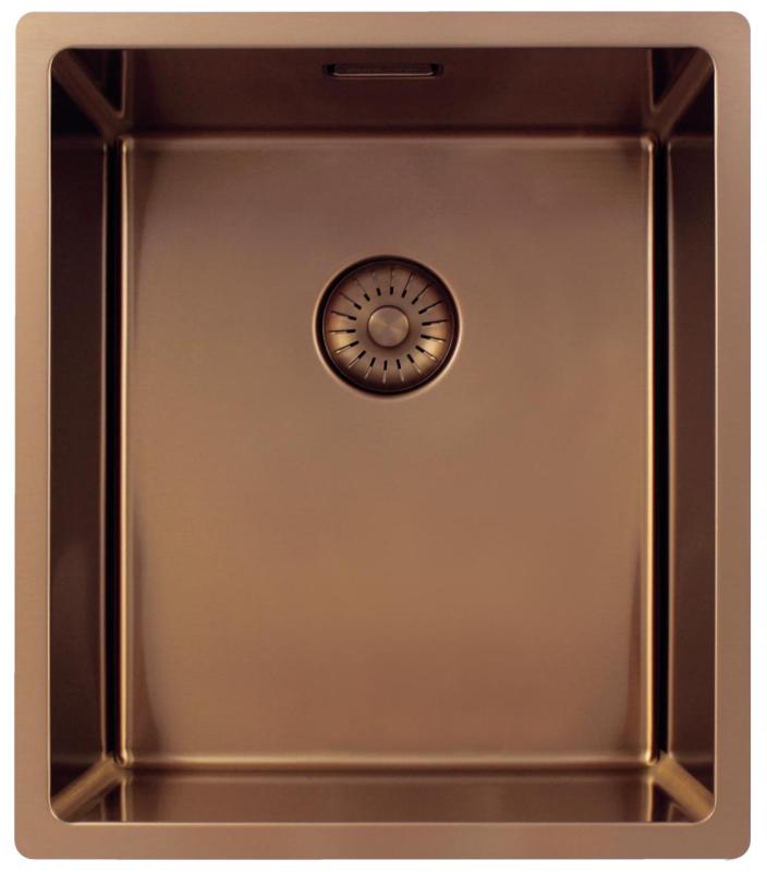Pure.Sink Exclusivo Copper Sink 34x40 cm 10mm radius undermount, flush mount and top mount PEX3440-62