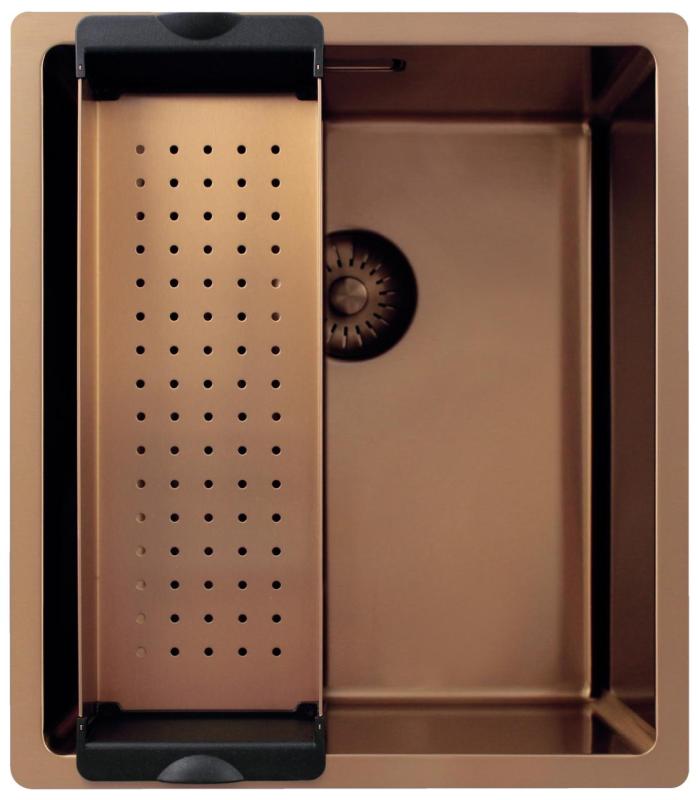 Pure.Sink Exclusivo Copper Sink 34x40 cm 10mm radius undermount, flush mount and top mount PEX3440-62