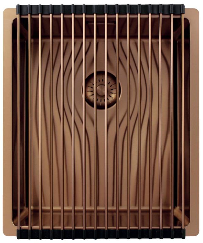 Pure.Sink Exclusivo Copper Sink 34x40 cm 10mm radius undermount, flush mount and top mount PEX3440-62