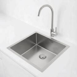 Pure.Sink Exclusivo Stainless Steel Sink 40x40 cm 10mm radius undermount, flush mount and top mount PEX4040-02