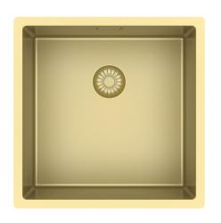 Pure.Sink Exclusivo Gold sink 40x40 cm 10mm radius undermount, flush mount and top mount PEX4040-60