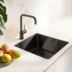 Pure.Sink Exclusive Gun metal sink 40x40 cm 10mm radius undermount, flush mount and top mount PEX4040-61