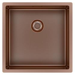 Pure.Sink Exclusive Copper Sink 40x40 cm 10mm radius undermount, flush mount and top mount PEX4040-62