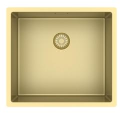 Pure.Sink Exclusive Gold sink 45x40 cm 10mm radius undermount, flush mount and top mount PEX4540-60