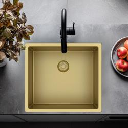 Pure.Sink Exclusive Gold sink 45x40 cm 10mm radius undermount, flush mount and top mount PEX4540-60