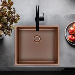 Pure.Sink Exclusive Copper Sink 45x40 cm 10mm radius undermount, flush mount and top mount PEX4540-62