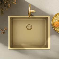 Pure.Sink Exclusive Gold Sink 50x40 cm 10mm radius undermount, flush mount and top mount PEX5040-60