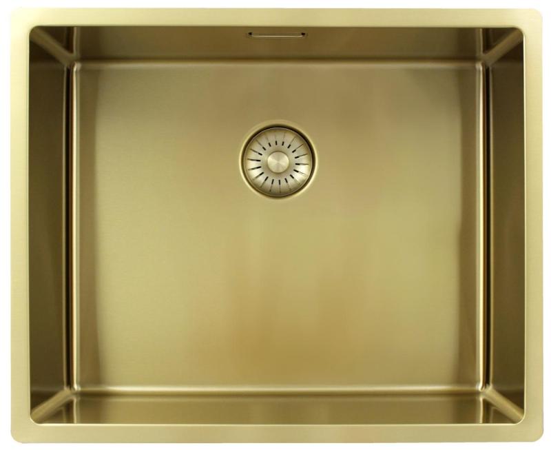 Pure.Sink Exclusivo Gold Sink 50x40 cm 10mm radius undermount, flush mount and top mount PEX5040-60
