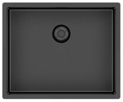 Pure.Sink Exclusive Gun Metal Sink 50x40 cm 10mm radius undermount, flush mount and top mount PEX5040-61