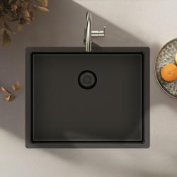 Pure.Sink Exclusive Gun Metal Sink 50x40 cm 10mm radius undermount, flush mount and top mount PEX5040-61