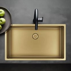 Pure.Sink Exclusivo large Gold sink 70x40 cm 10mm radius undermount, flush mount and top mount PEX7040-60