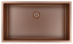 Pure.Sink Exclusivo large Copper sink 70x40 cm 10mm radius undermount, flush mount and top mount PEX7040-62