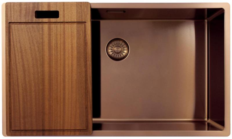 Pure.Sink Exclusivo large Copper sink 70x40 cm 10mm radius undermount, flush mount and top mount PEX7040-62