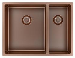 Pure.Sink Exclusive Copper 1.5 one and a half bowl sink 34+18 cm 10mm radius PEX341840-62