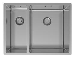 Pure.Sink Exclusive Stainless Steel 1.5 one and a half sink 18+34 cm 10mm radius PEX183440-02