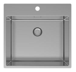 Pure.Sink Exclusive Stainless Steel Sink 54x52cm Tapwing with faucet hole bank 10mm radius PEX5040T-02