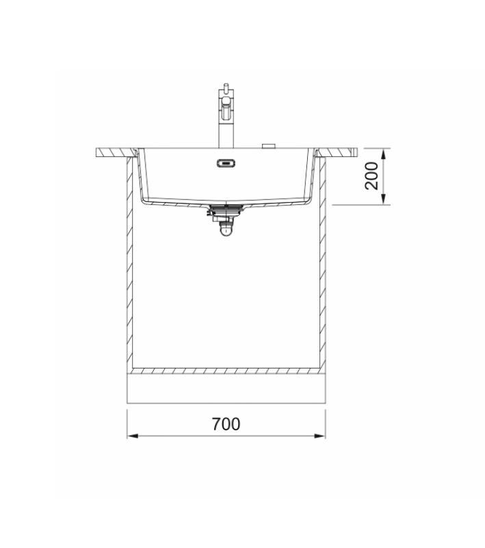Franke Maris MRG 210-62 Fragranite Coffee Cream Flush Mount Sink 135.0725.666