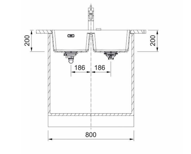 Franke Maris MRG 220-35-35 Fragranite Coffee cream double sink flush mount 135.0725.668