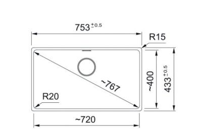 Franke Maris MRG 110-72 Fragranite Coffee Cream Undermount Sink 125.0725.630
