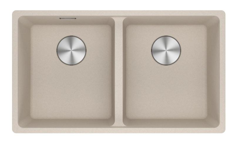 Franke Maris MRG 120-35-35 Fragranite Coffee Cream double sink undermount 125.0725.661