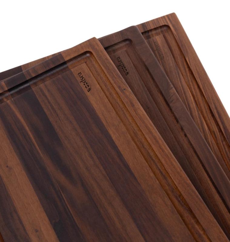 Woodsea Butcher Groove M - Walnut Wooden Cutting Board with juice groove 50x38 cm 1208971535