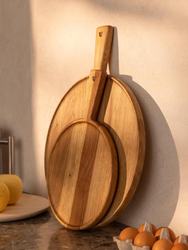Woodsea Pizza S - Oak Wood Pizza Board Round Ø25 cm 1208971582