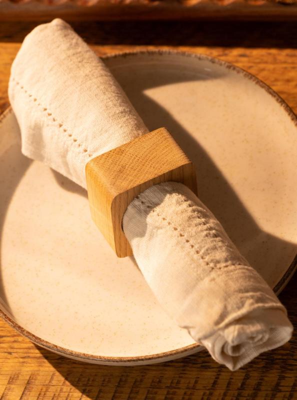 Woodsea Napkin Ring Oak - Oak Napkin Ring 5x5 cm 2 pieces 1208971602
