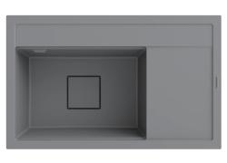 Graniteland Seta Granite Gray Top-mount Sink 80x50 cm 1208971621