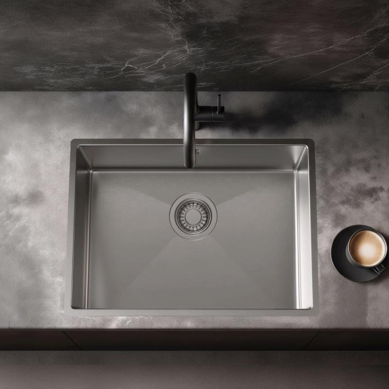 Pure.Sink Luxion stainless steel sink 50x40 cm undermount, flush mount, and top mount PLX5040-02