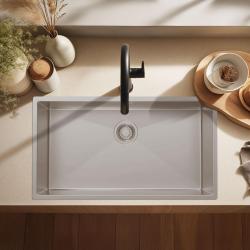 Pure.Sink Luxion Large stainless steel sink 74x40 cm undermount, flush mount, and surface mount PLX7440-02