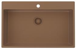 Pure.Sink Luxion Large Copper Sink 78x50 cm Tapwing with tap hole PLX7850T-62