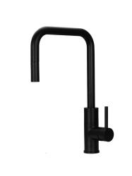 Pure.Sink Luxion Matte Black Kitchen Faucet Square with Pull-Out Spout PLXSQUA-10
