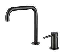 Pure.Sink Luxion 2-hole Matte Black kitchen faucet with U spout PLX2HU-10
