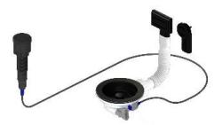 Granitemy Zwarte Afvoerset inclusief drukknop-waste met plug, plus rechthoekige en ronde overloop 1208971746