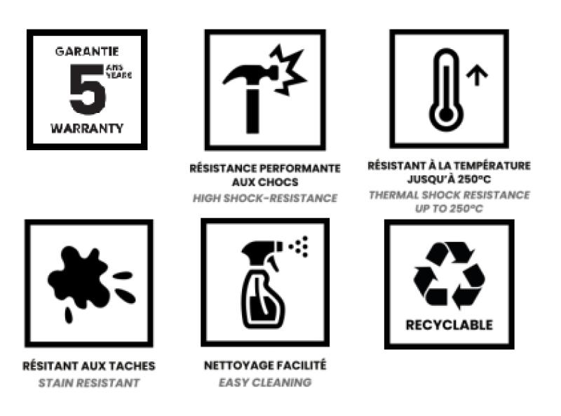 Ausmann Fibre concrete grey sink 50x40cm undermount, top mount and flush mount with automatic stainless steel plug 1208971915