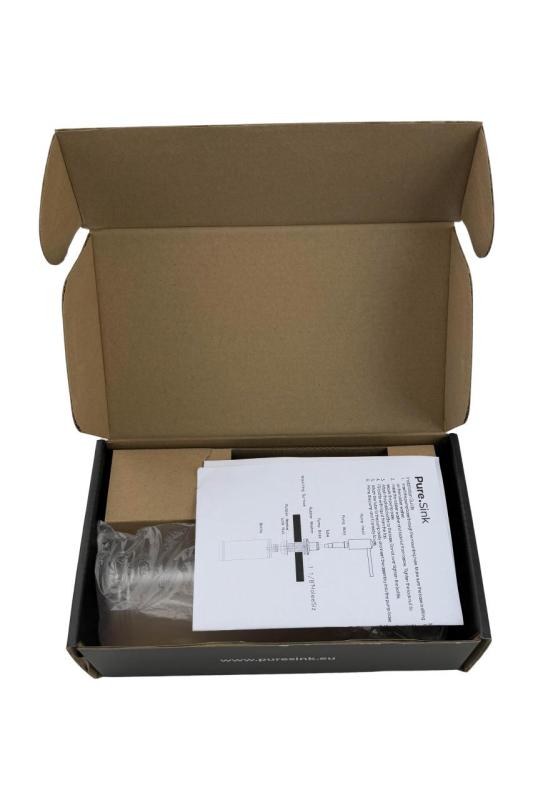 Pure.Sink Elite Steel Shine built-in Soap Dispenser PVD copper refillable from above PS9010-62