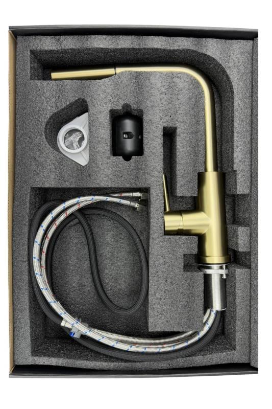 Pure.Sink Elite Steel Pulse-S Kitchen Faucet Matte Black with pull-out spout and spray mode PS8500-10